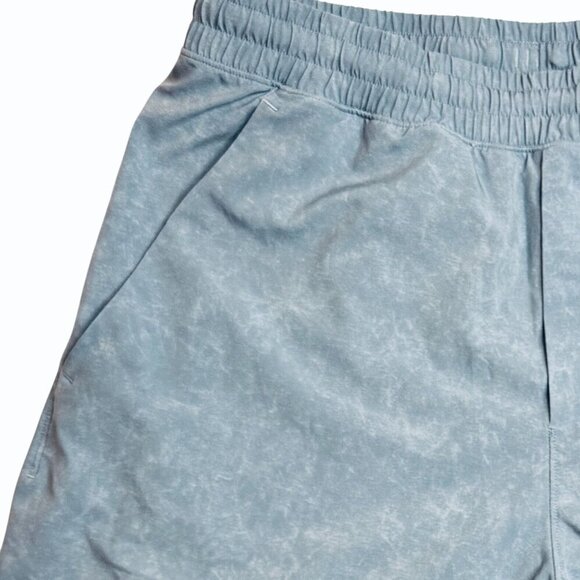 Lululemon Pacebreaker Shorts Lined 9" Gravel Dust Chambray Mens M Sports Workout - Picture 3 of 10
